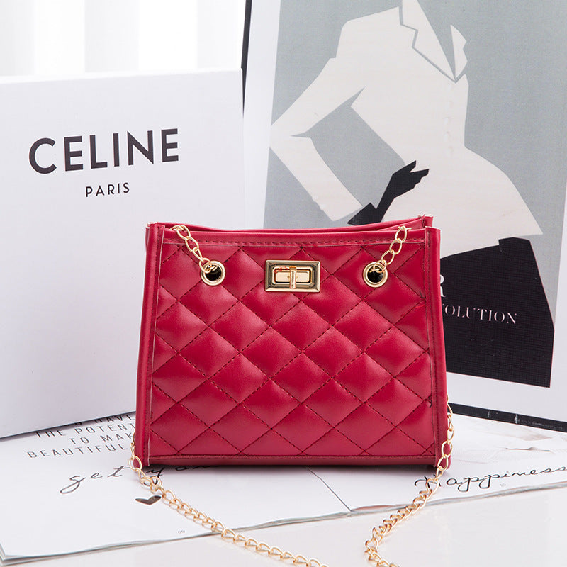 Mini Chain Shoulder Bags Rhombus Sewing Small Square Bags For Women - Sophinity