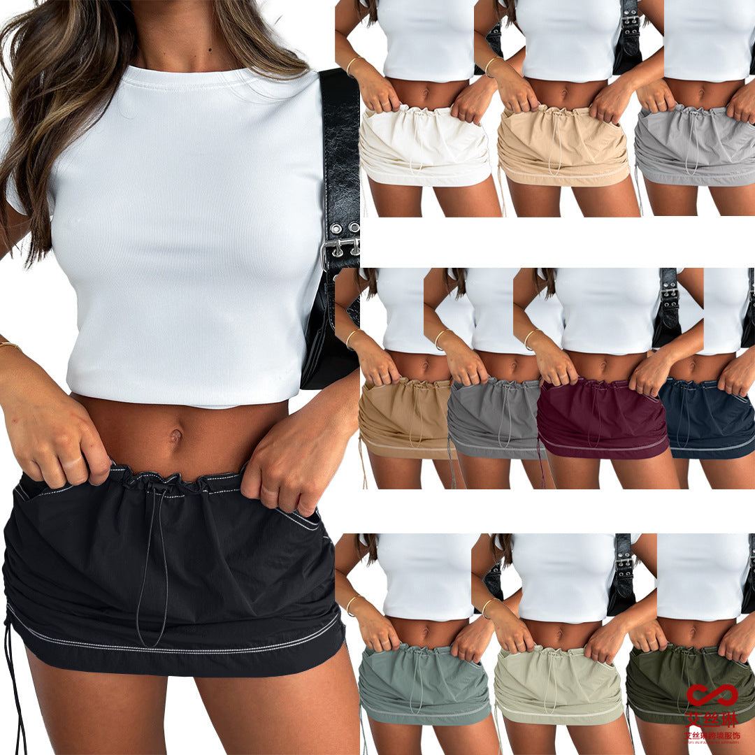 Versatile athleisure pocket skirt in various colors, perfect for casual outings and active lifestyles