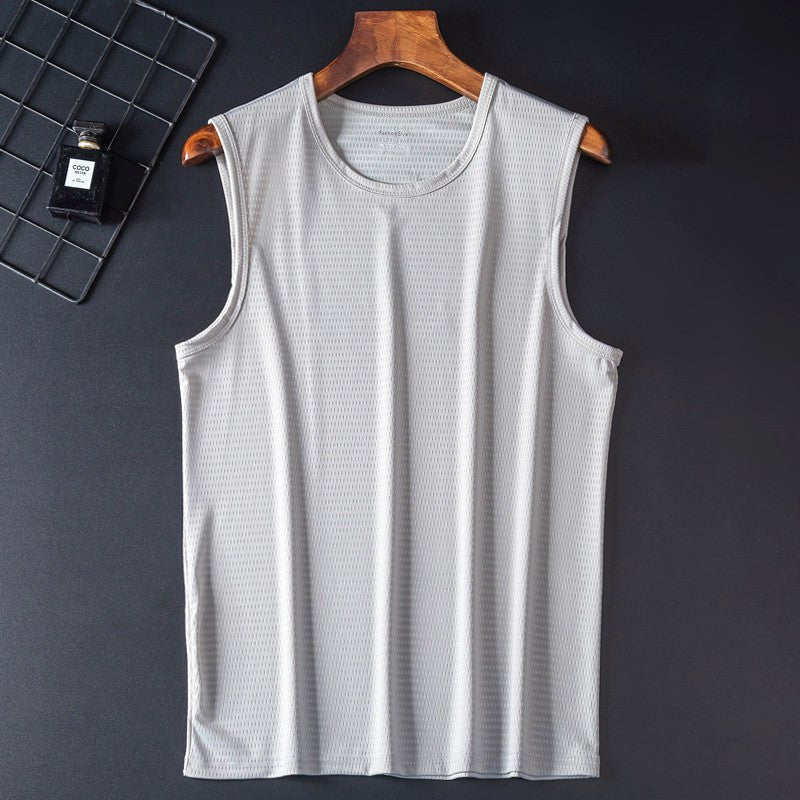 Loose Large Size Wide Shoulder Sports Quick - drying Breathable Sleeveless T-shirt - Sophinity