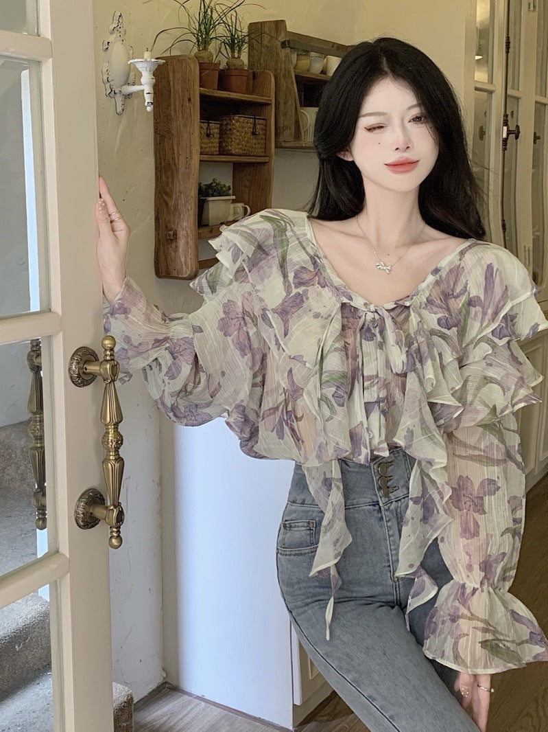 Fairy Spring Loose Temperament Chic Shirt - Sophinity