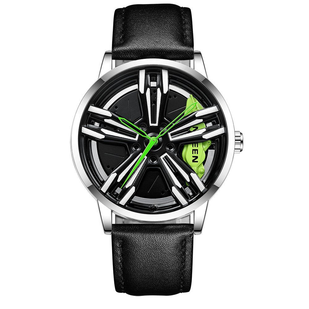 Locomotive Watch Men's Wheel Three - dimensional Hollow Car - Sophinity