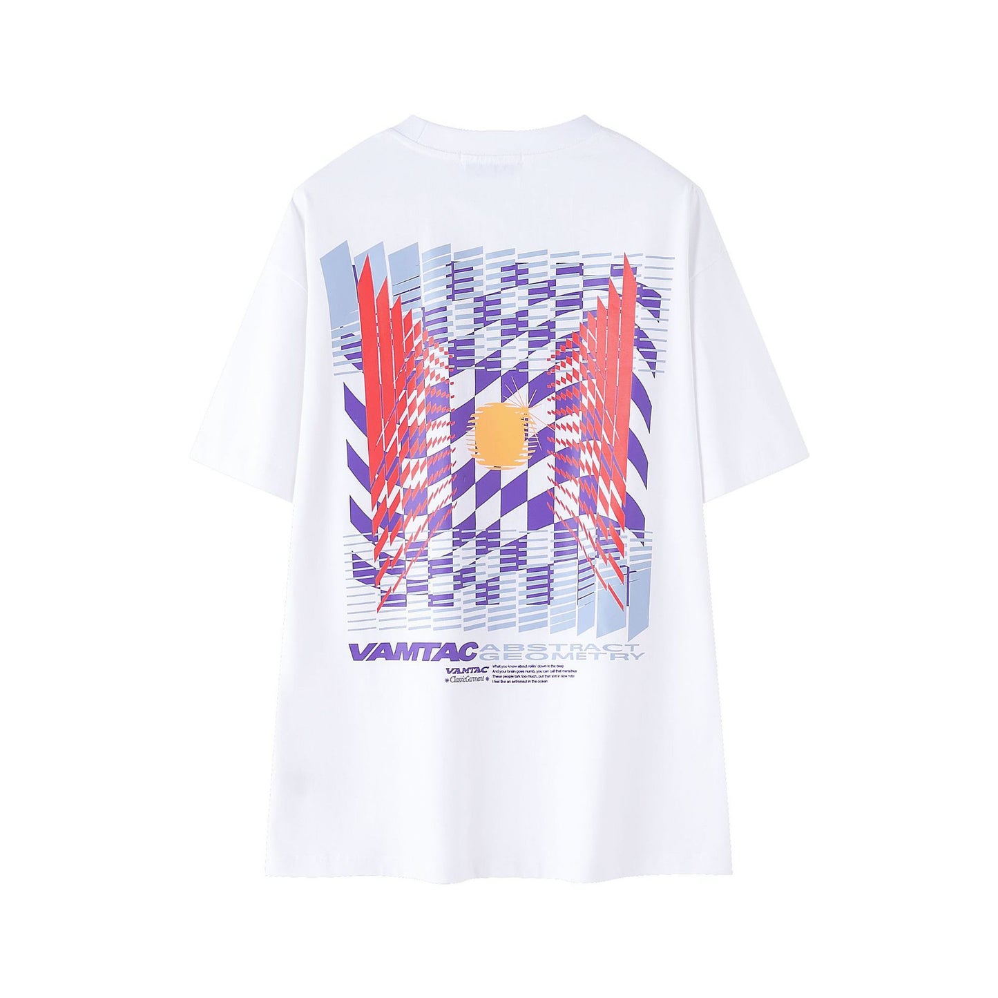 Street Style Irregular Pattern Loose Short Sleeve