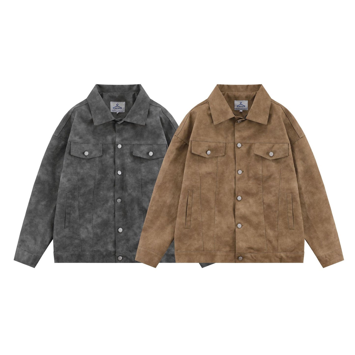 American Style Fried Street Washed Denim Tops