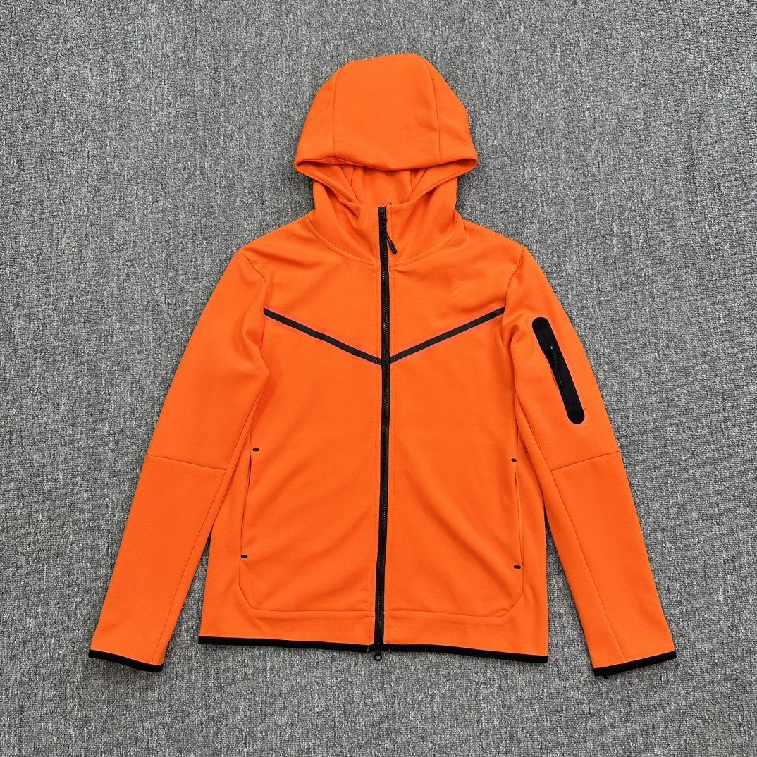 Cotton Knit Hooded Zip Shirt Athleisure - Sophinity