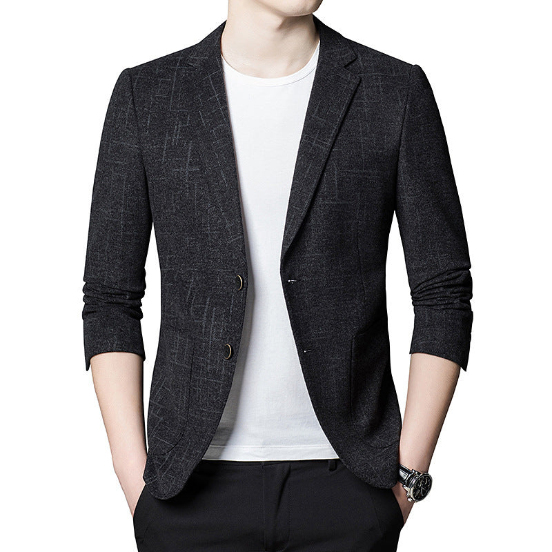 New Korean Elastic Men''s Casual Suit Men''s Slim Fashion Suit Top - Sophinity