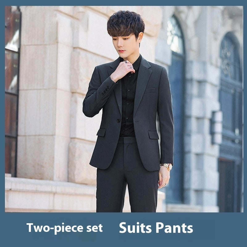 Business Casual Korean-style Slim-fit Trendy High-end Suit Men's Jacket - Sophinity