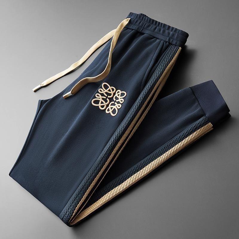 Autumn Light Luxury Ribbon Matching Embroidery Personality Sports Casual Harem Sweatpants - Sophinity