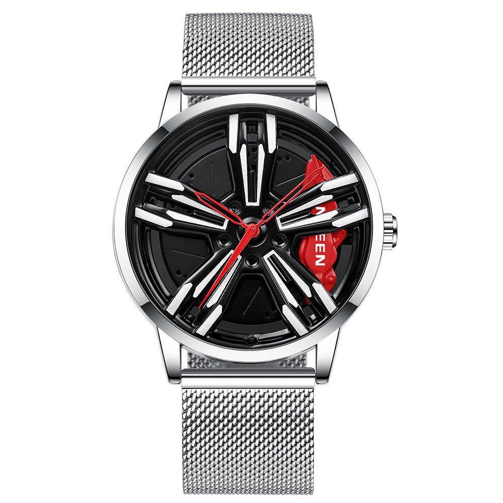 Locomotive Watch Men's Wheel Three - dimensional Hollow Car - Sophinity