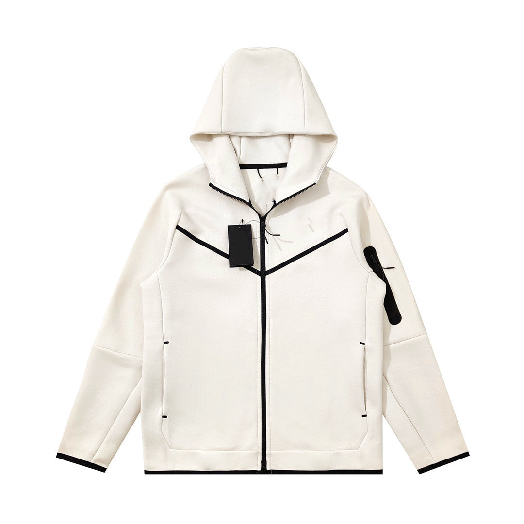 Cotton Knit Hooded Zip Shirt Athleisure - Sophinity