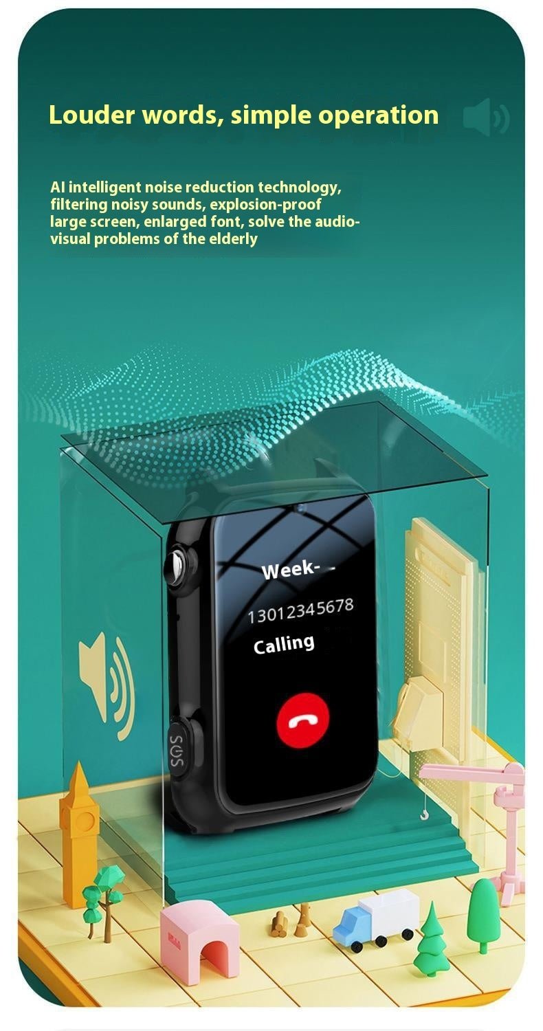 Elderly 4G All Netcom Smart Positioning Anti - Lost Watch - Sophinity