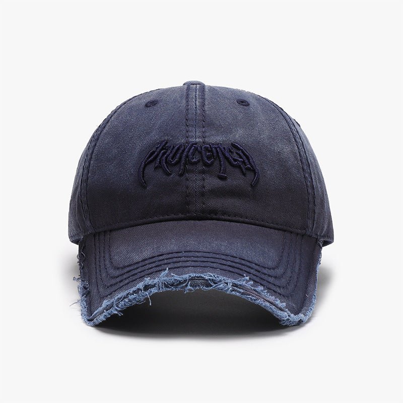 Letter Three - dimensional Embroidery Soft Top Burr Men's Baseball Cap - Sophinity
