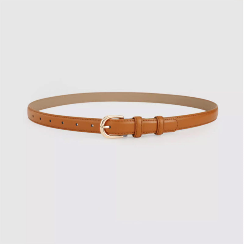 Super Easy To Match Soft Leather Belt Simple And Advanced - Sophinity
