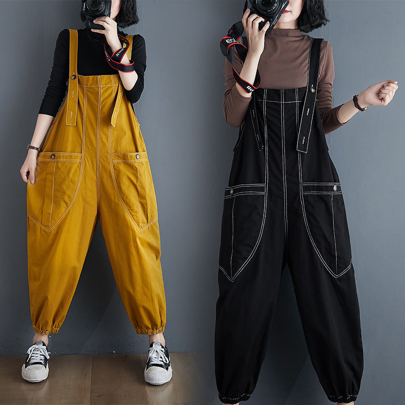 Loose Plus Size Fat MM Overalls - Sophinity