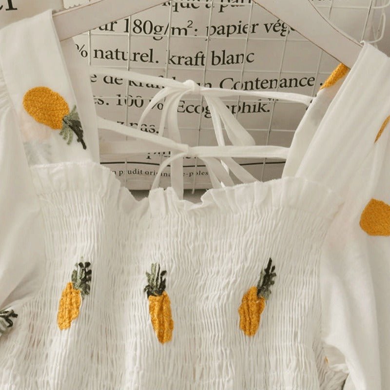Women's Fashion Sweet Fruit Printed A - Line Dress - Sophinity