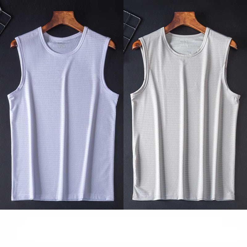 Loose Large Size Wide Shoulder Sports Quick - drying Breathable Sleeveless T-shirt - Sophinity
