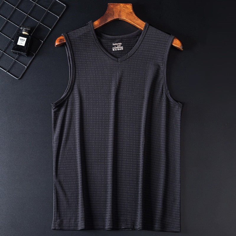 Loose Large Size Wide Shoulder Sports Quick - drying Breathable Sleeveless T-shirt - Sophinity