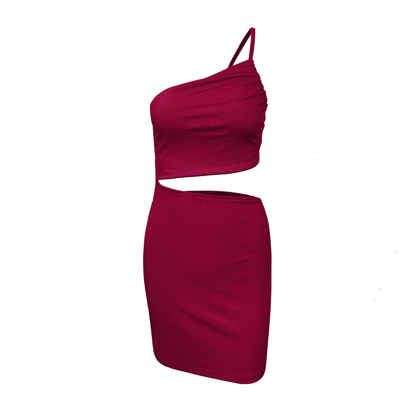 Women's Niche One - shoulder Drawstring Dress With A Sense Of Design - Sophinity