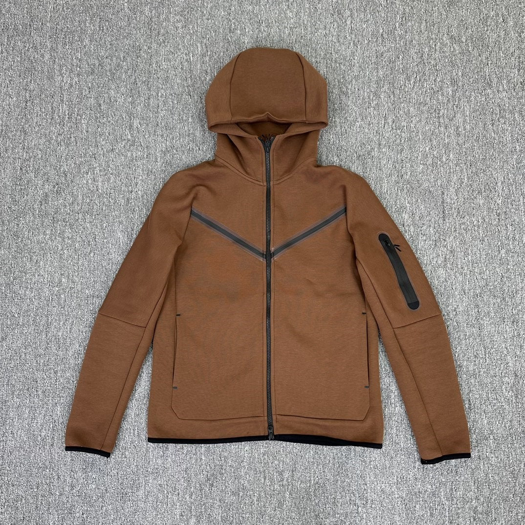 Cotton Knit Hooded Zip Shirt Athleisure - Sophinity
