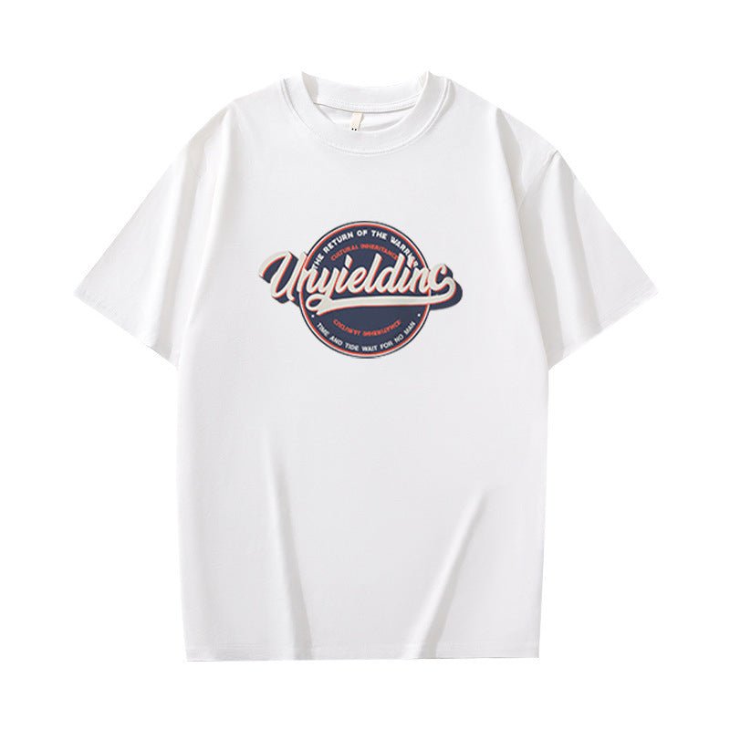 Men's Cotton Ins Round Neck Loose Top T-shirt - Sophinity