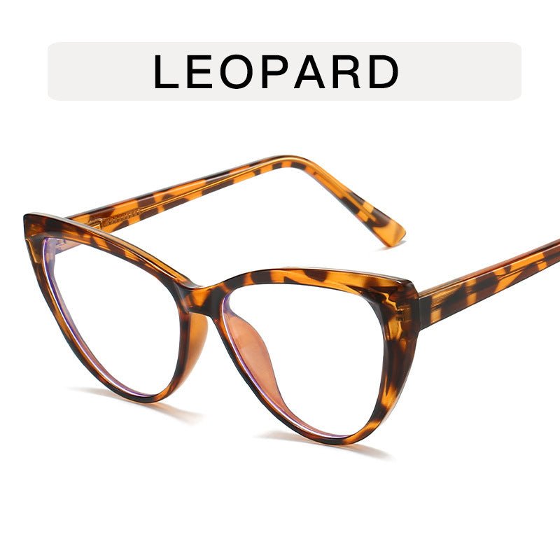 Leg Cat Eye Anti - blue Light Flat Bottom Glasses - Sophinity