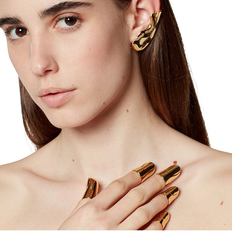 Earlobe Ear Cuff Clip On Earrings Without Piercing For Women - Sophinity