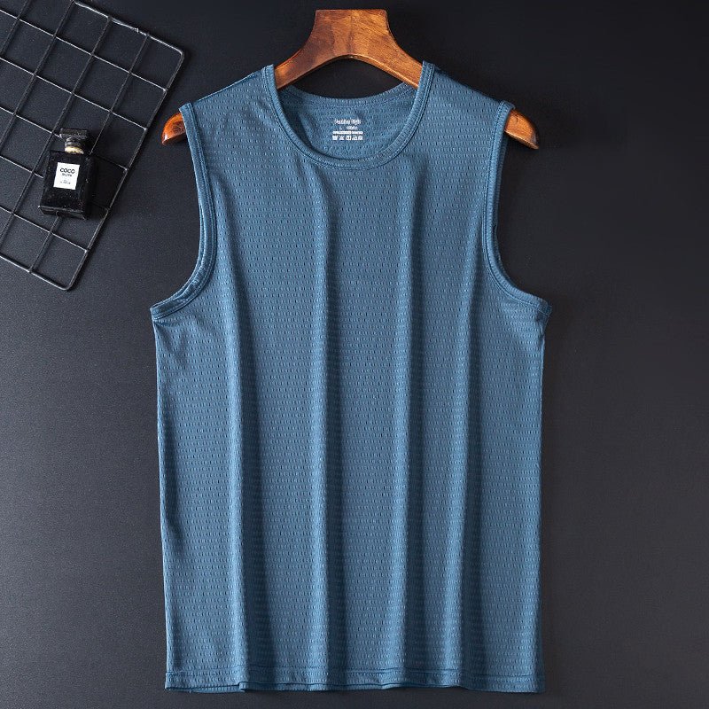 Loose Large Size Wide Shoulder Sports Quick - drying Breathable Sleeveless T-shirt - Sophinity