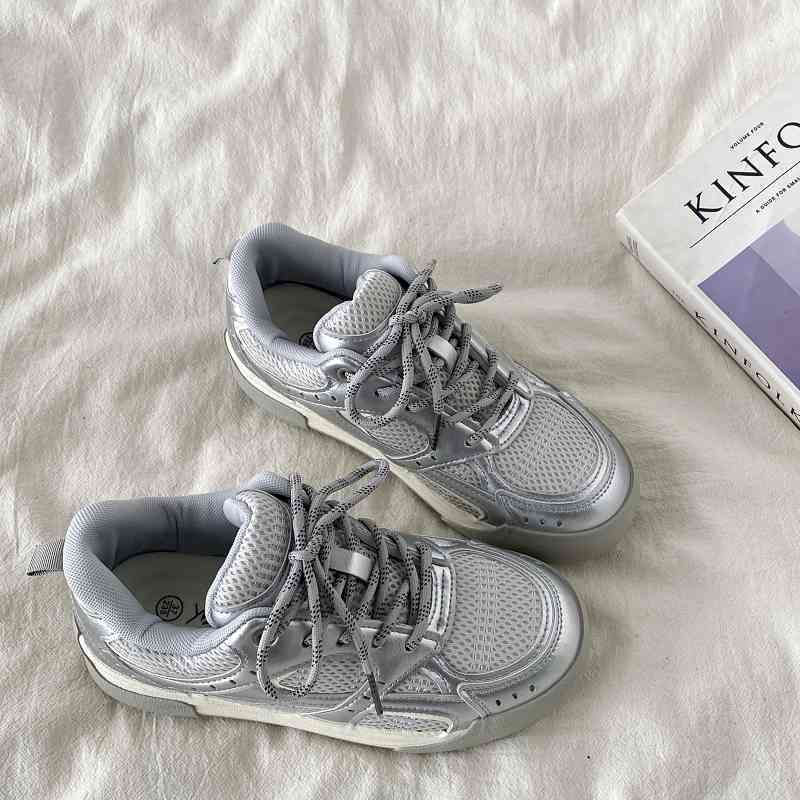 Blue Platform Breathable Bread Board Shoes For Women - Sophinity