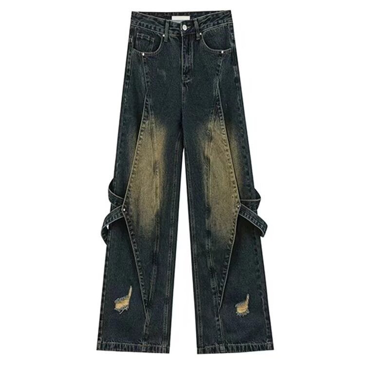High Street Vibe Vintage Heavy Industry Worn Looking Washed - out Jeans Men - Sophinity