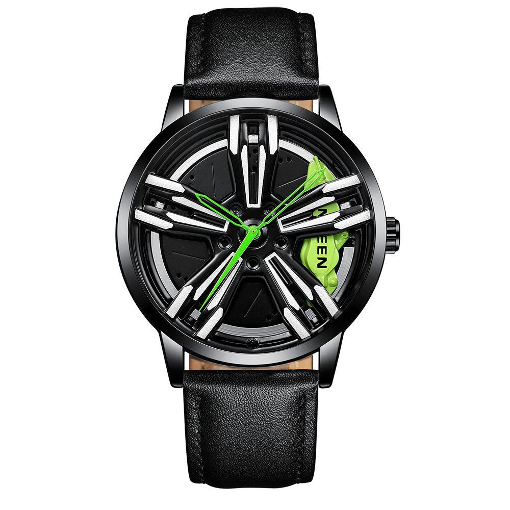 Locomotive Watch Men's Wheel Three - dimensional Hollow Car - Sophinity