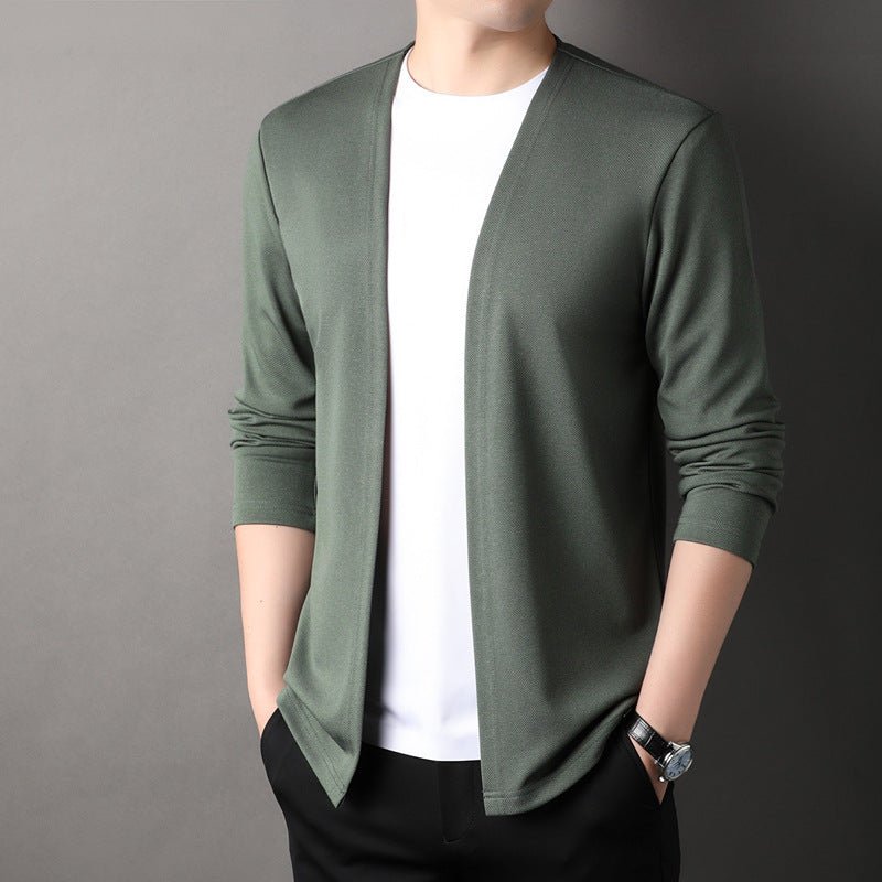 Spring Men's Cardigan Korean Style Middle - aged - Sophinity