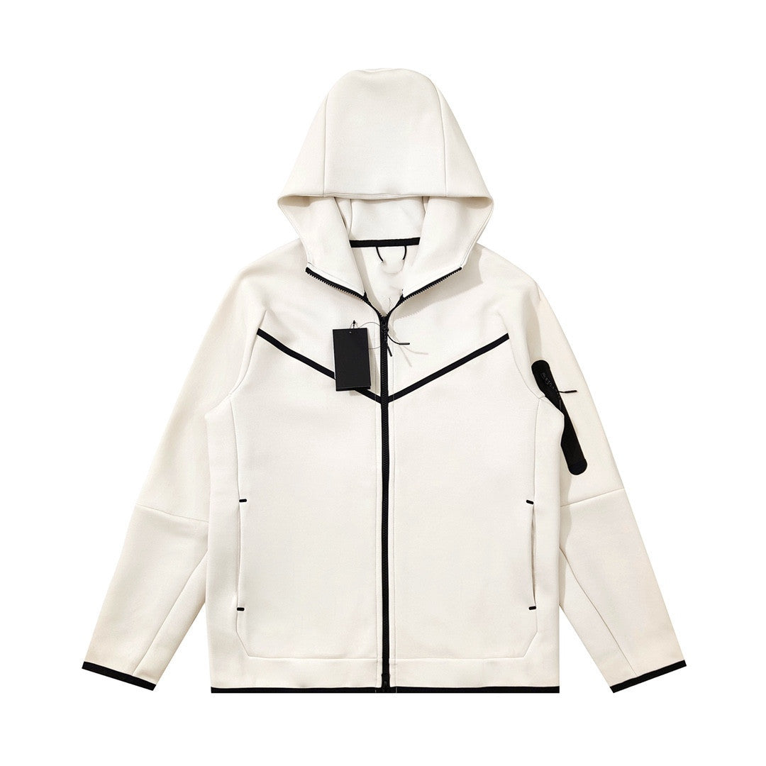 Cotton Knit Hooded Zip Shirt Athleisure - Sophinity