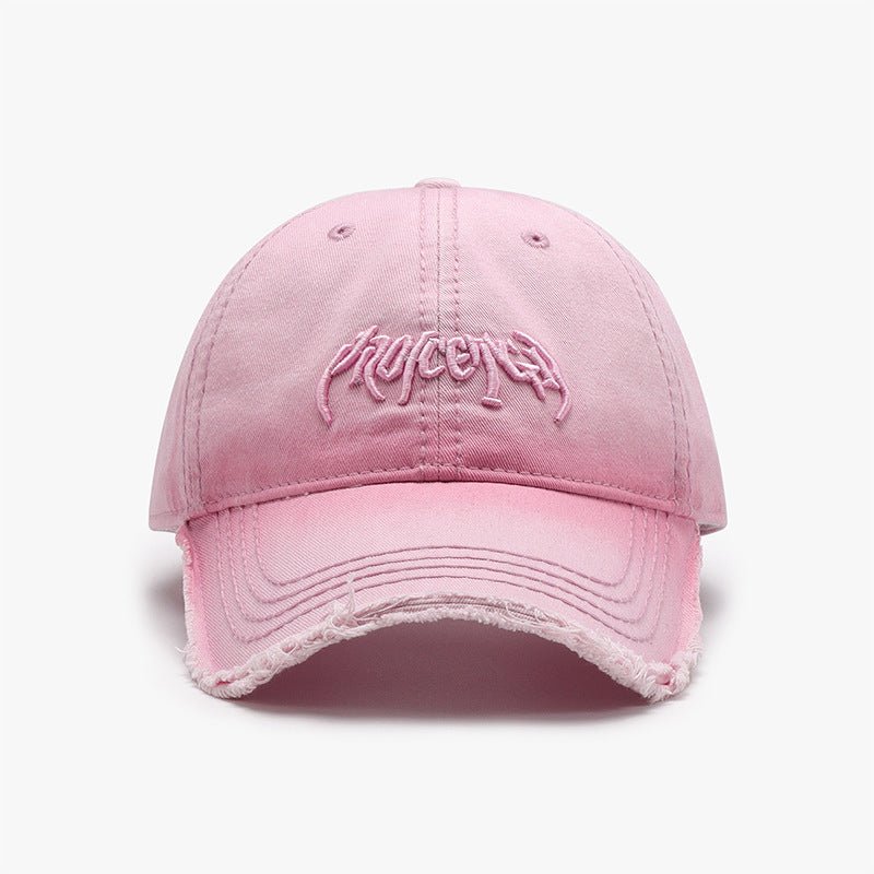 Letter Three - dimensional Embroidery Soft Top Burr Men's Baseball Cap - Sophinity