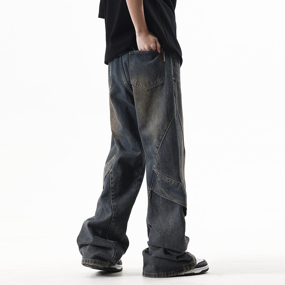 Washed Old Cargo Jeans Men And Women - Sophinity