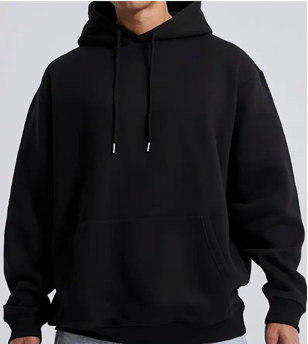 Men's Solid Color Hooded Jumper - Sophinity