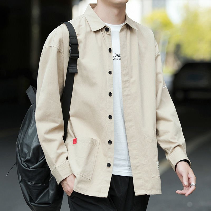 Thin Casual Loose Hong Kong Style Business Formal Wear Trend Non - iron Outer Wear Men's Jacket - Sophinity