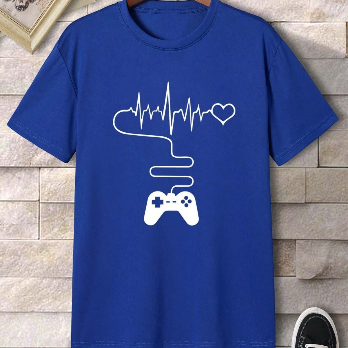Men's Round Neck Loose Printed Bottoming Shirt T-shirt - Sophinity