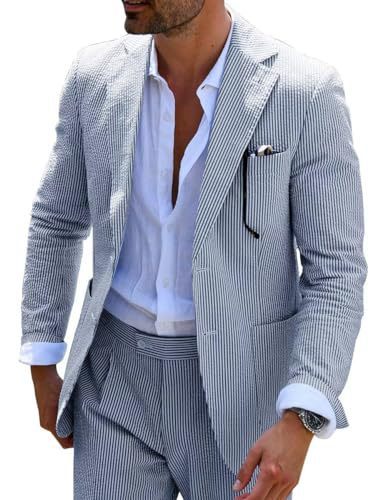 Men's Two-piece Suit Seersucker Summer - Sophinity