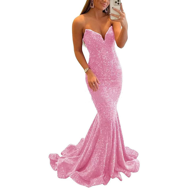 Sequin Evening Dresses For Women Formal Sexy Long Prom Party Gowns - Sophinity