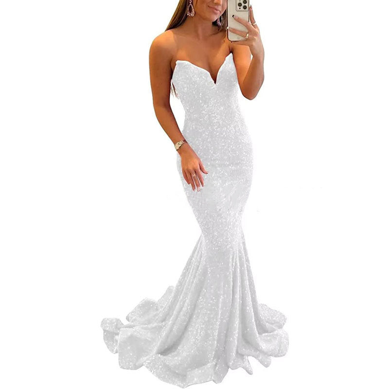 Sequin Evening Dresses For Women Formal Sexy Long Prom Party Gowns - Sophinity