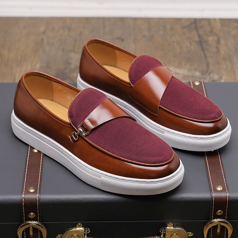 Leather Shoes Business Slip-on Casual Shoes Men - Sophinity