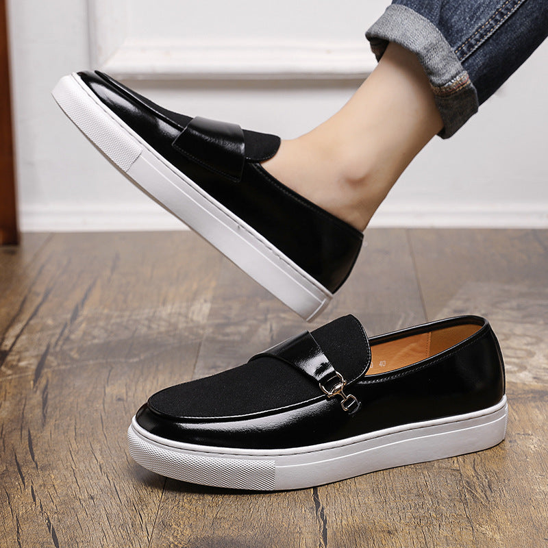 Leather Shoes Business Slip-on Casual Shoes Men - Sophinity