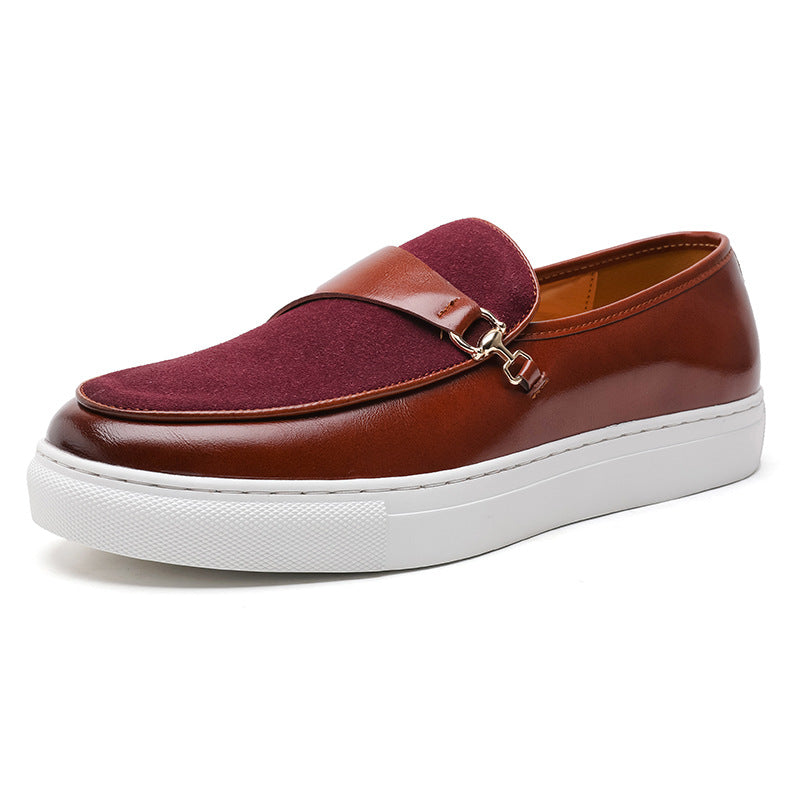 Leather Shoes Business Slip-on Casual Shoes Men - Sophinity
