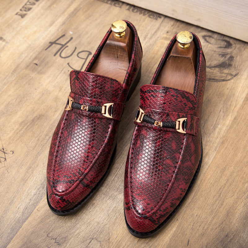 Men'S Shoes Red Hair Stylist Leather Shoes Men Wedding Shoes - Sophinity
