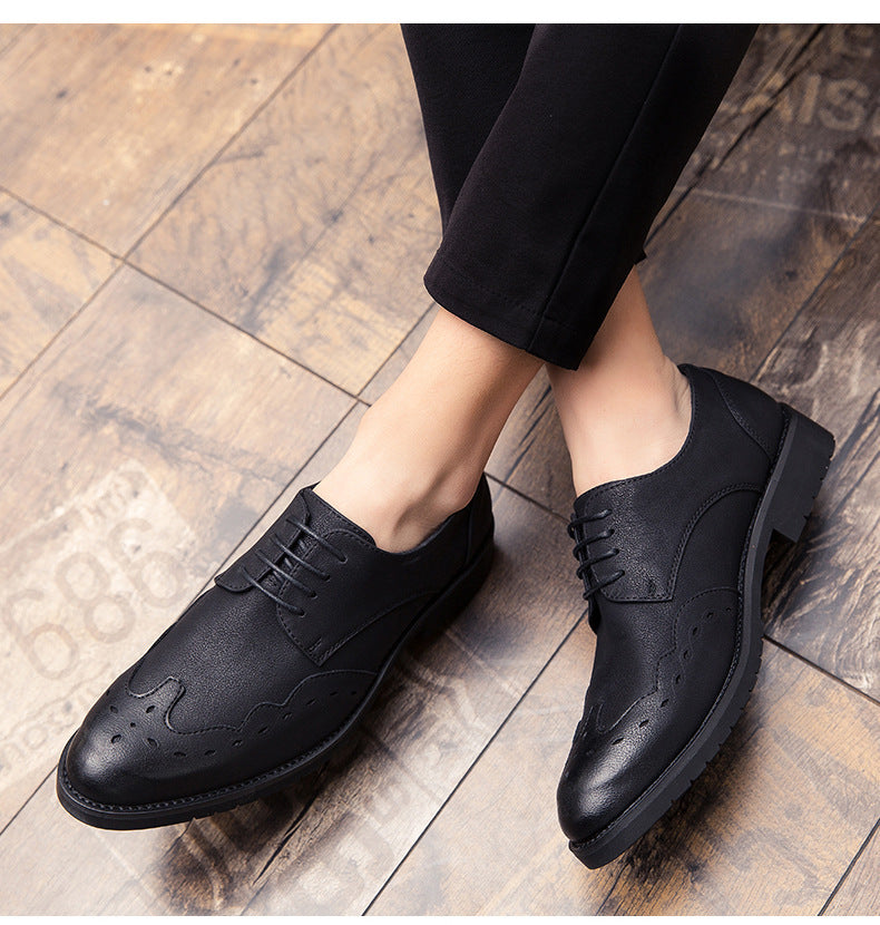 Soft leather pointed shoes men - Sophinity