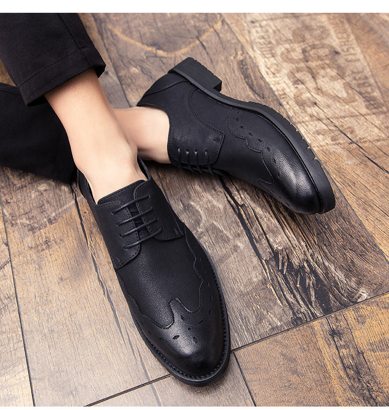 Soft leather pointed shoes men - Sophinity