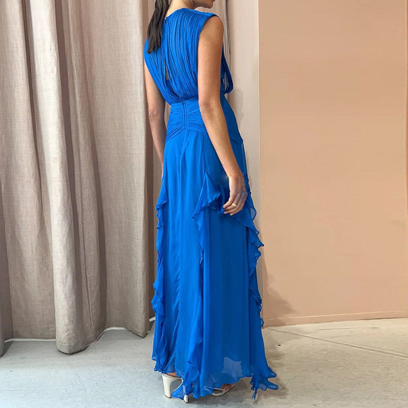 French Sexy Elegant Chiffon Dress New