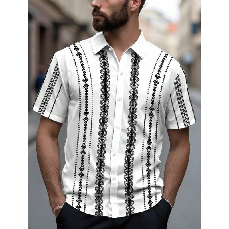 Men's Shirt 3D Printing Stitching Cartoon - Sophinity