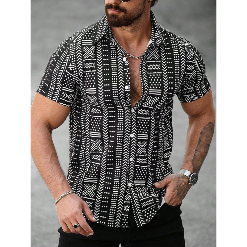 Men's Shirt 3D Printing Stitching Cartoon - Sophinity