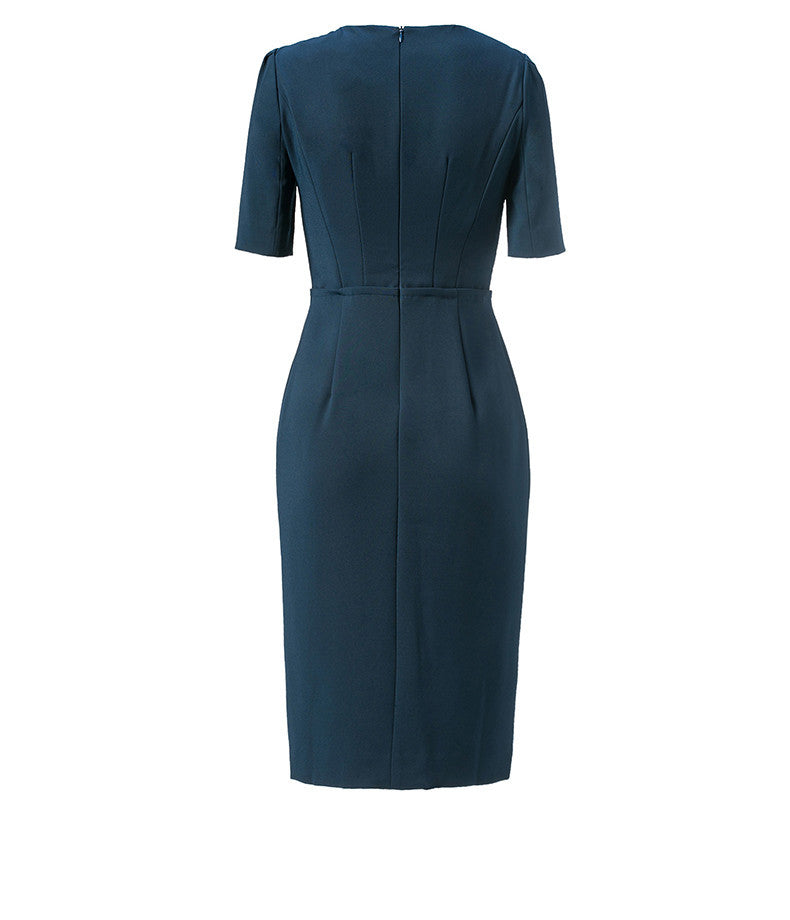 Formal Temperament Elegant And Intellectual Mid-sleeve Red Dress Women - Sophinity