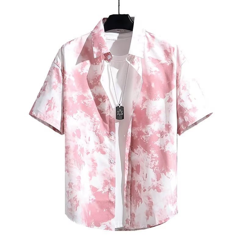 Men's Ice Silk Breathable Summer High-end Printed Shirt - Sophinity
